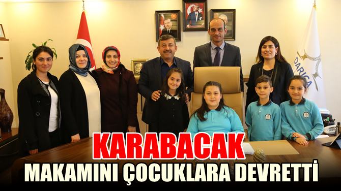 Karabacak koltuğu çocuklara bıraktı