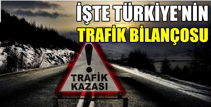 İşte Türkiye'nin trafik bilançosu