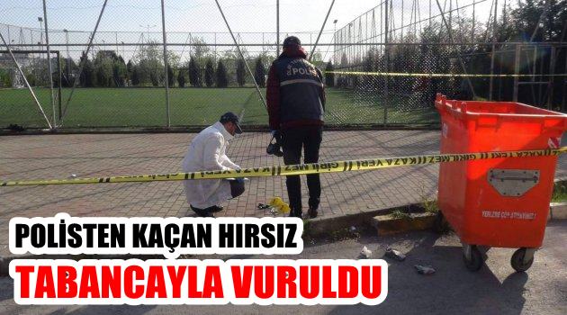 Polisten kaçan hırsız tabancayla vuruldu!