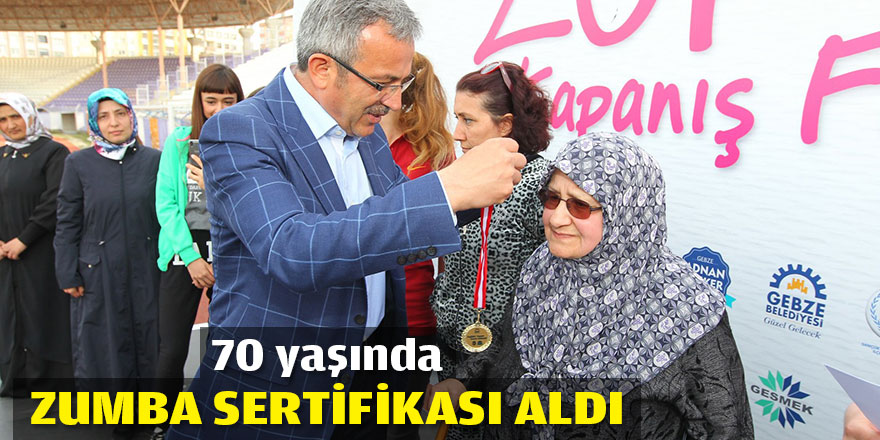 70 yaşında Zumba sertifikası aldı