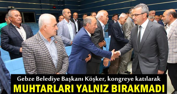 Köşker muhtarların yanında