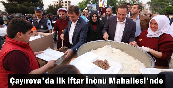Çayırova'da ilk iftar İnönü Mahallesi'nde
