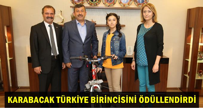 Karabacak'tan Türkiye birincisine bisiklet