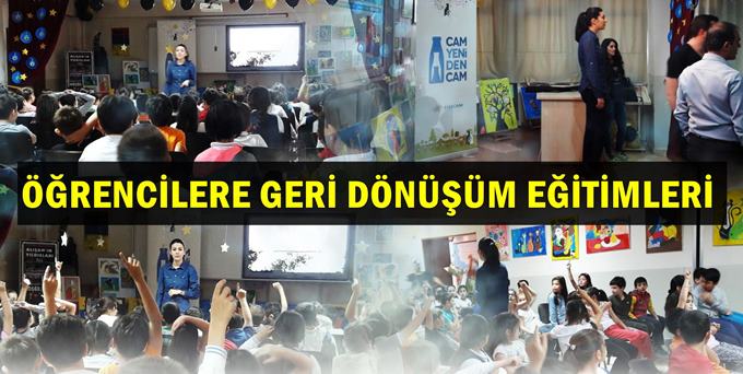 Öğrencilere geri dönüşüm eğitimi