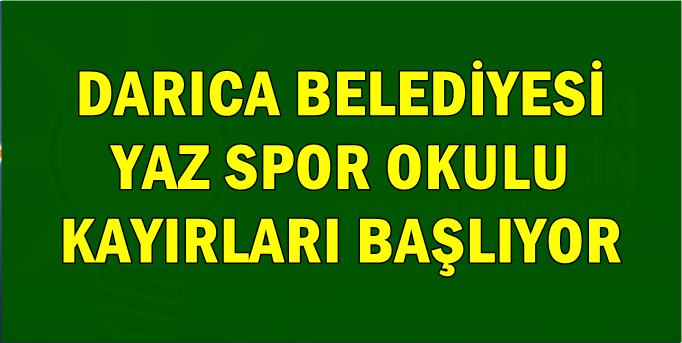 Darıca Belediyesi yaz spor okulu kayıtları başlıyor