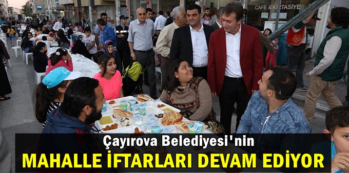 Çayırova Belediyesi mahalle iftarları devam ediyor