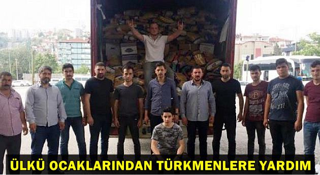 Ülkü Ocakları'ndan Türkmenlere yardım