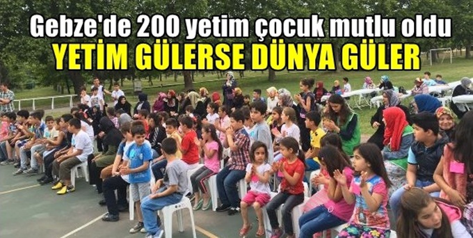200 yetim çocuk mutlu oldu