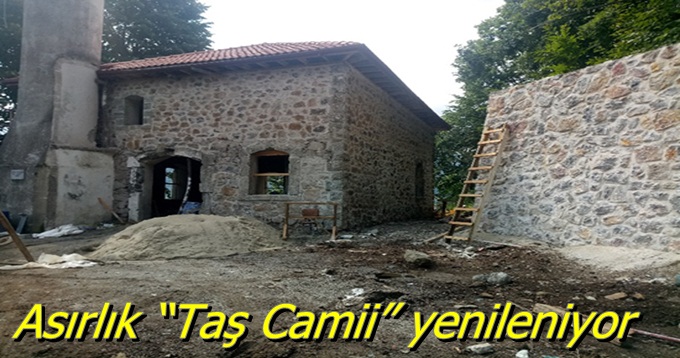 Asırlık “Taş Camii” yenileniyor