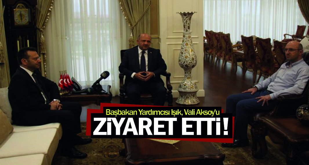 Başbakan Yardımcısı Işık, Vali Aksoy'u ziyaret etti