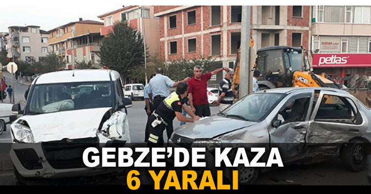 Gebze'de kaza 6 yaralı