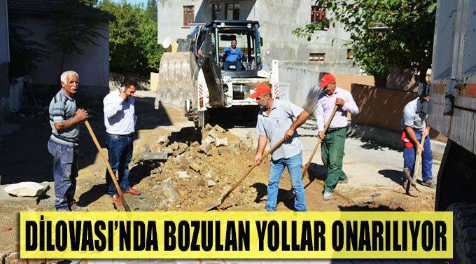 Dilovası'nda bozulan yollar onarılıyor
