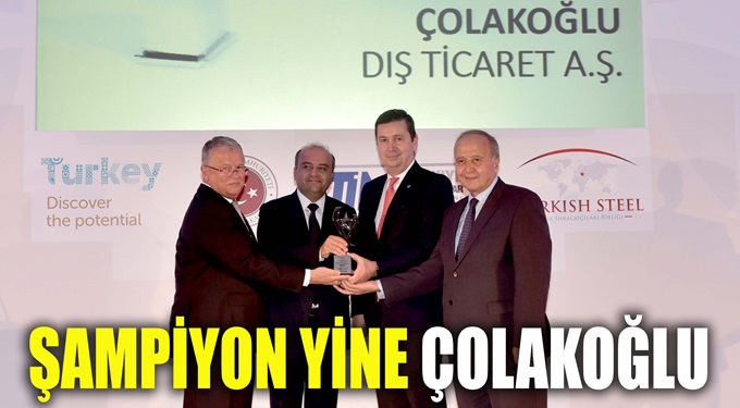 Çolakoğlu Metalurji 2016 yılı ihracat şampiyonu