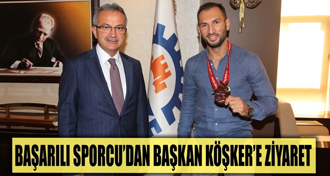 Başarılı sporcu Köşker’e geldi
