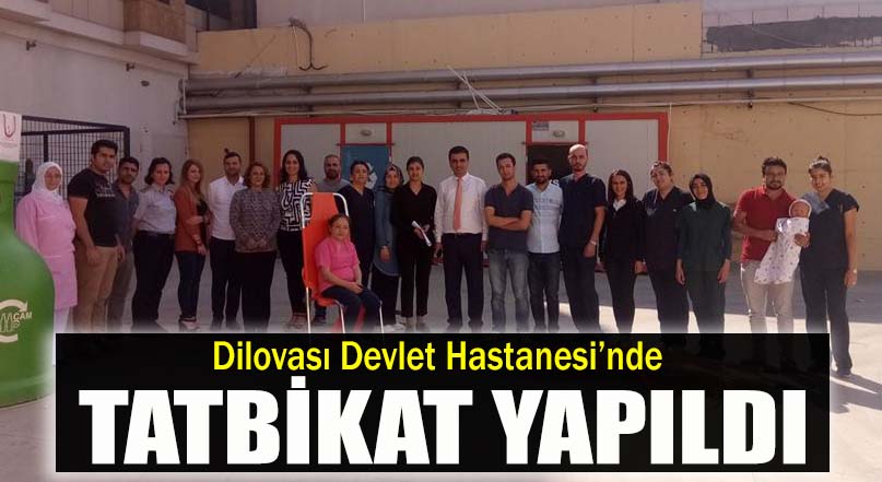 Hastanede deprem ve yangın tatbikatı