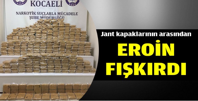 Jant kapaklarının arasından eroin fışkırdı