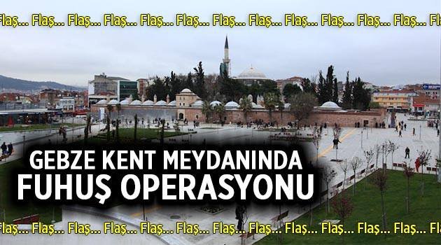 Gebze'de meydanda fuhuş yaparken basıldılar