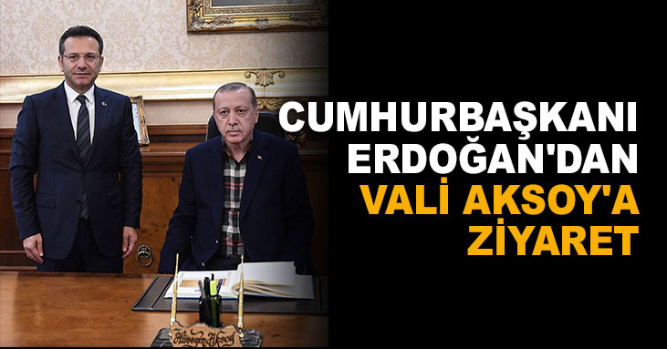 Erdoağn'dan Vali Aksoy'a ziyaret