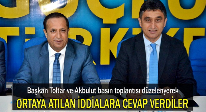 Akbulut ve Toltar'dan basın toplantısı