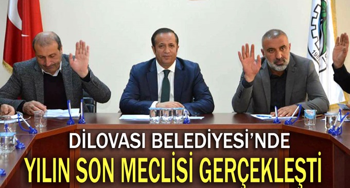 Dilovası Belediyesi Aralık ayı meclisi gerçekleşti