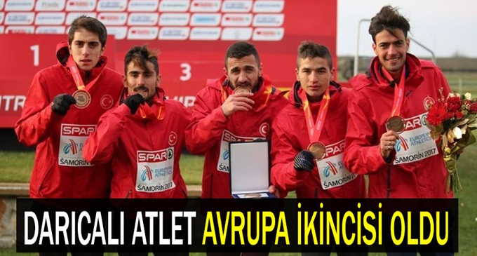 Darıcalı atlet Avrupa ikincisi oldu