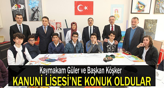 Kanuni Lisesi’ne konuk oldular