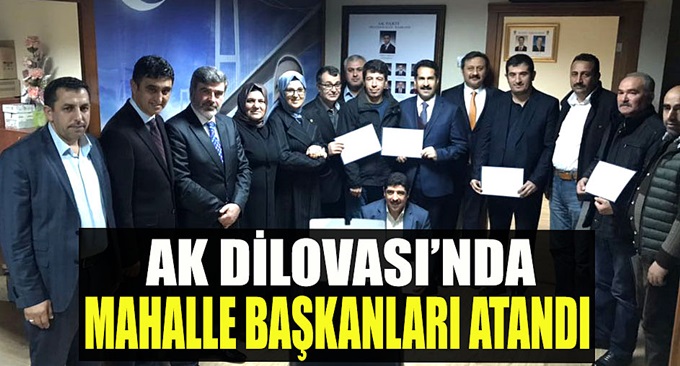 AK Dilovası'nda mahalle başkanları atandı