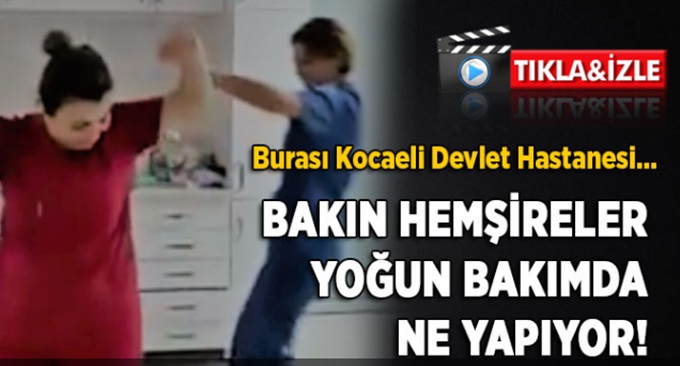 Kocaeli Devlet Hastanesi'nde skandal görüntüler