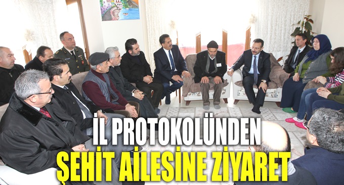 İl Protokolü Şehit Ağçay’ın Evinde