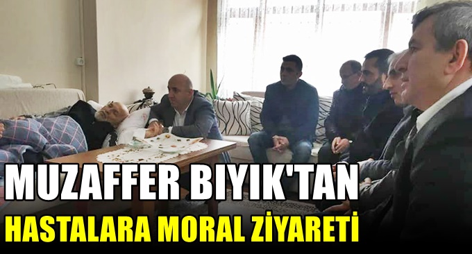 Bıyık’tan hastalara moral ziyareti