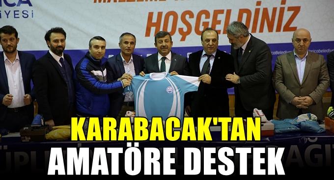 Karabacaktan amatör kulüplere destek