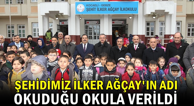 Şehidimizin adı okuduğu okulda yaşatılacak