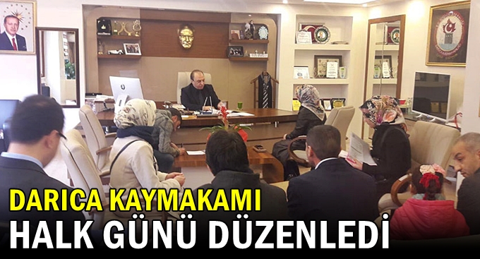 Kaymakam 'Halk Günü' düzenledi