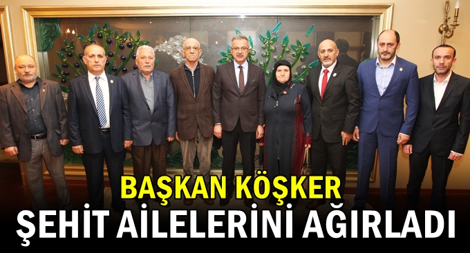 Başkan Köşker Şehit ve Gazi Derneği’ni ağırladı