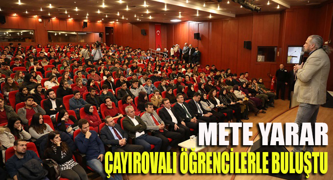 Mete Yarar, Çayırova'da öğrencilerle buluştu