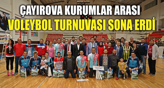 Çayırova Kurumlar Arası Voleybol Turnuvası Sona Erdi
