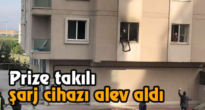 Şarj cihazı yangın çıkardı