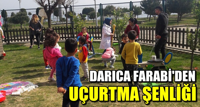 Farabi'de çocuklara uçurtma şenliği