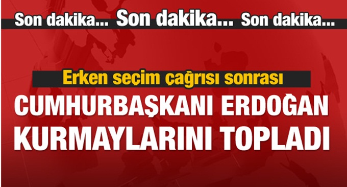 Erdoğan ve Başbakan parti kurmaylarıyla görüşüyor!