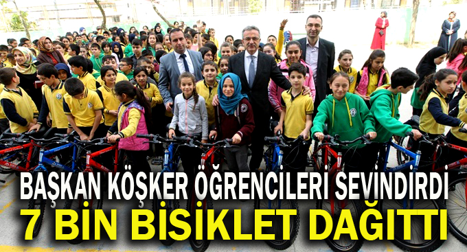 Başkan Köşker’den Öğrencilere Hediye Bisiklet