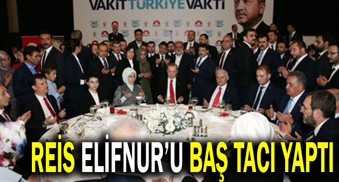 Reis, Elifnur’u baş tacı etti