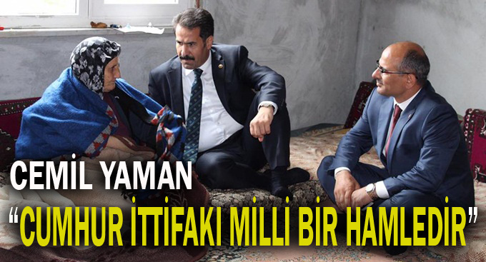 "Cumhur İttifakı milli bir hamledir"