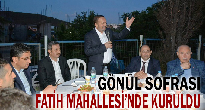 Gönül sofrası Fatih Mahallesinde kuruldu