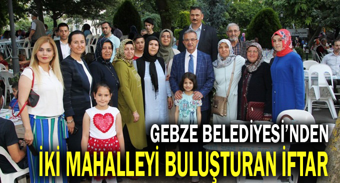 İki mahalleyi buluşturan iftar