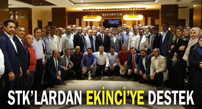 STK'lardan Ekinci'ye destek