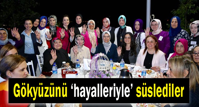 Gökyüzünü ‘hayalleriyle’ süslediler