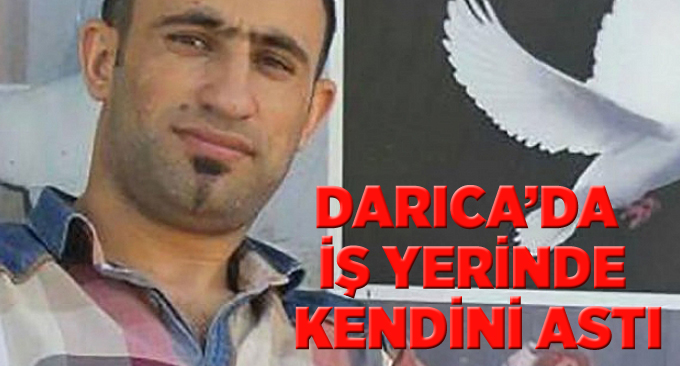 Darıca'da iş yerinde kendini astı