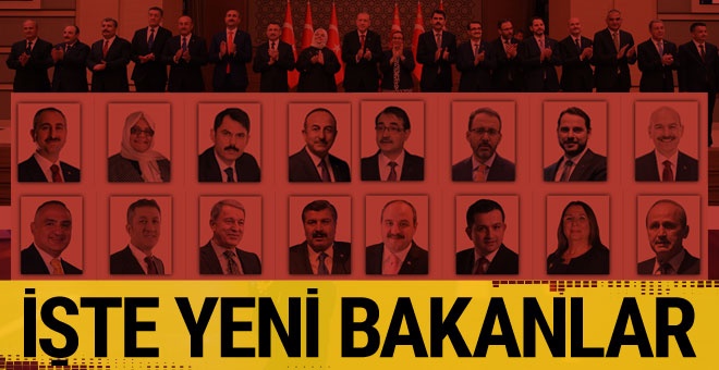 Cumhurbaşkanı Yardımcısı ve yeni bakanlar kimler oldu? İşte o liste