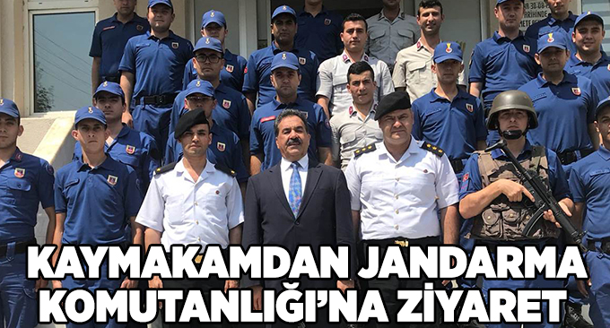 Kaymakamdan Jandarma Komutanlığı’na ziyaret