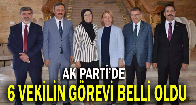 AK Parti'de 6 vekile görevlendirme!